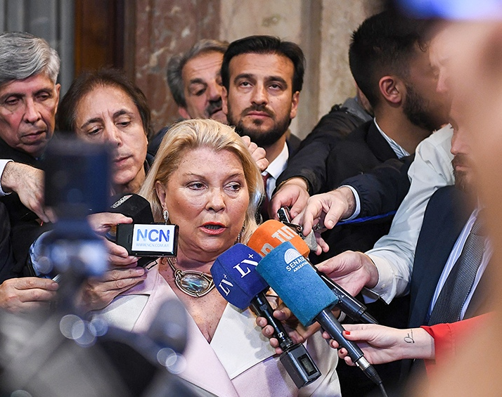 Carrió y sus diputados pedirán desafuero a Cristina por ir contra la Corte