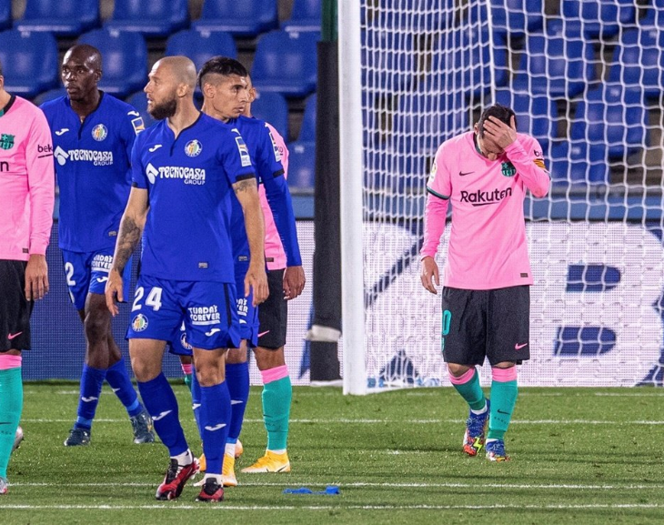 Messi y el Barcelona cayeron con el Getafe 