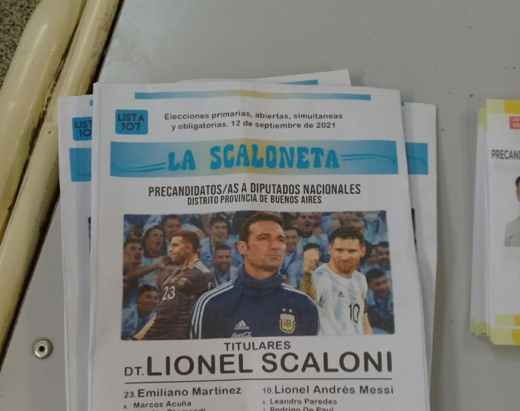 Furor por la boleta de "La Scaloneta", el voto que generó una impensada repercusión en las redes