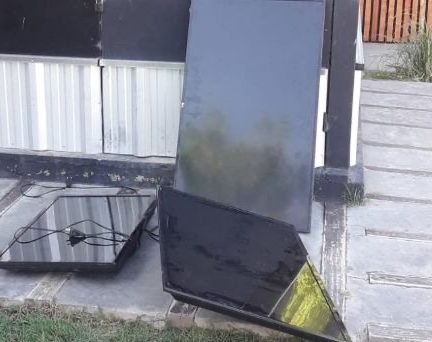 Entró a robar a un bar, lo persiguieron y rescataron dos televisores 
