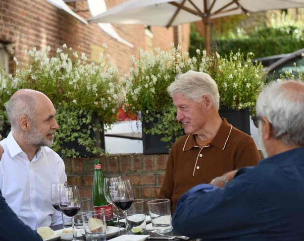 Horacio Rodríguez Larreta almorzó con Bill Clinton en Nueva York