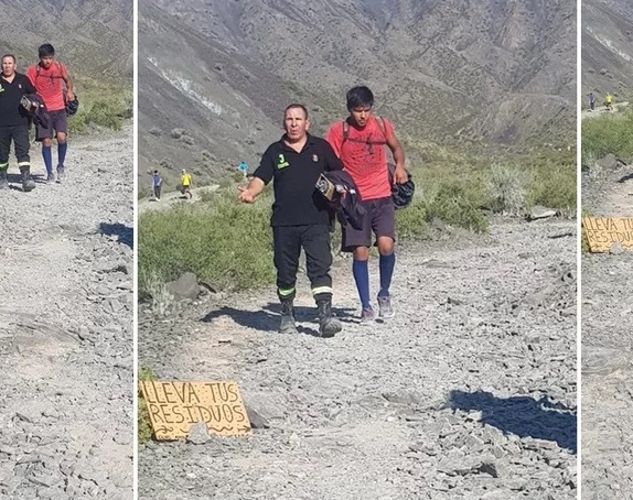 ¡Increíble! Rescataron a un hombre que estuvo perdido dos días en la montaña