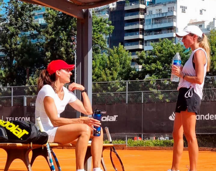 A los 51 años, Gabriela Sabatini volvió a jugar al tenis contra Gisela Dulko 