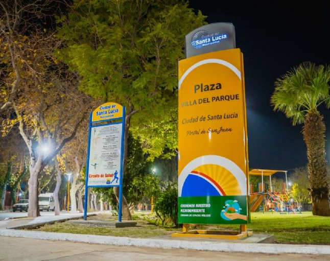 inauguraron iluminación led y obras en Villa El Parque