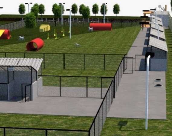 Avanza la construcción del primer refugio para perros en Zonda 
