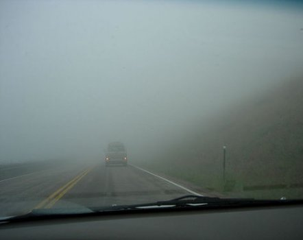 Alertan a conductores sanjuaninos por neblina en rutas