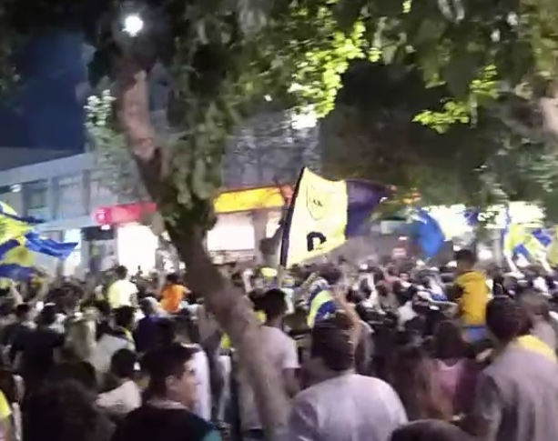 Boca campeón: Así festejaron los sanjuaninos en la Plaza 25 de Mayo