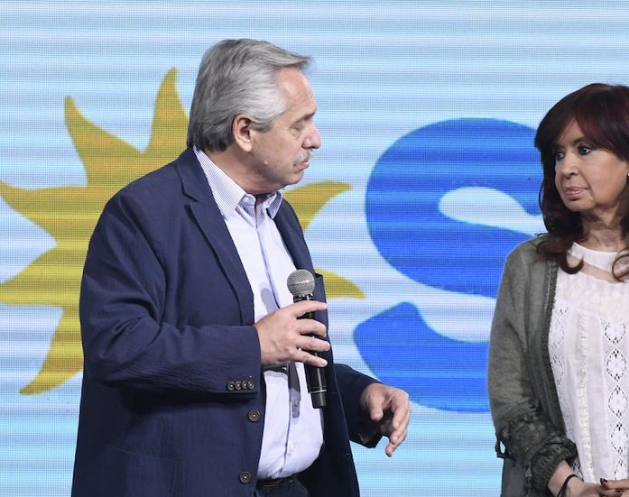 Alberto Fernández y Cristina Kirchner en una tregua política hasta el 14 de noviembre