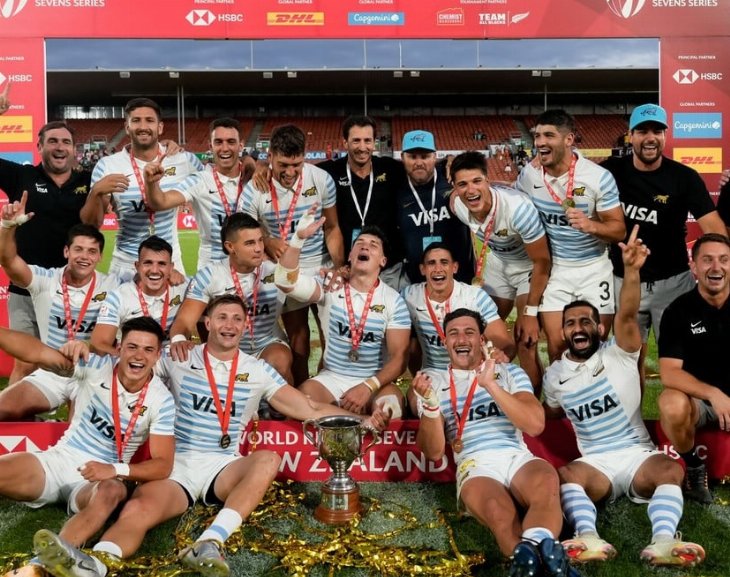Histórico: Los Pumas 7s derrotaron a los All Blacks y se consagraron campeones 