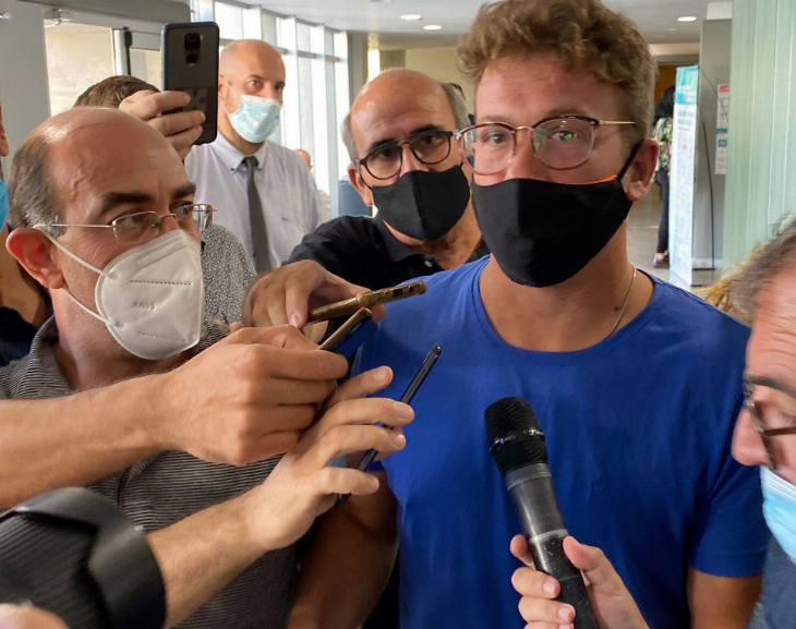 Jurado le entregó un papel al hijo de Dalmasso y lo expulsaron del juicio