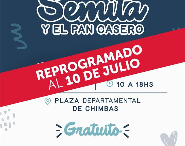 Re programan la Feria de la semita y el pan casero en Chimbas por el alerta meteorológico