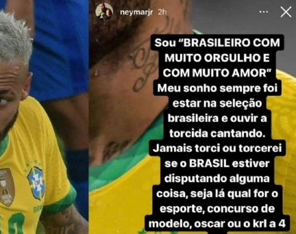 Neymar explotó contra los brasileños que prefieren que Argentina gane la Copa América: el posteo de la polémica