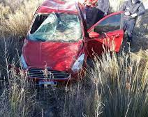 Fuerte vuelco de una pareja en Jáchal