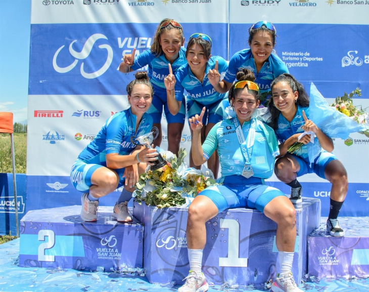 Definición emocionante de la Vuelta Femenina y Junior con victoria de Magalí Balmaceda