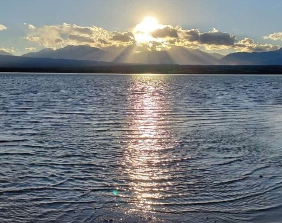 La Pampa del Leoncito, como nunca la viste: por las lluvias se convirtió en un río