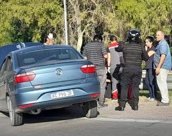 Choque vuelco y corte en Avenida de Circunvalación este viernes en la tarde