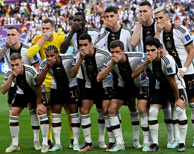 Alemania desafió a FIFA en el Mundial Qatar 2022: los jugadores se taparon la boca