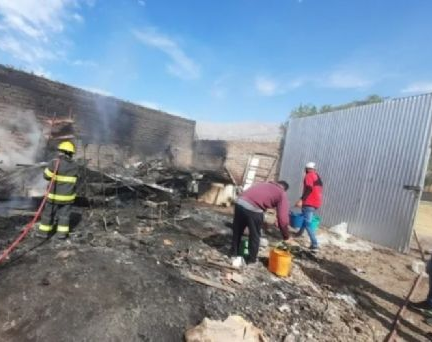 Un conocido súper de Pocito sufrió un incendio 