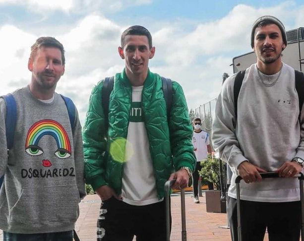 Messi llegó al país para sumarse a la Selección 