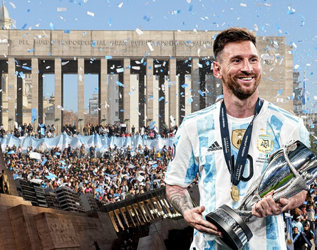 ¡Feliz cumple al mas grande! Cinco mil chicos le cantaron a Messi