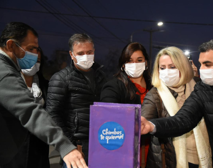 Inauguraron Luminaria Led en barrio Los Pinos