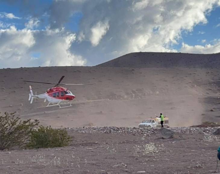 Rescataron en helicóptero el cuerpo del andinista en el Mercedario