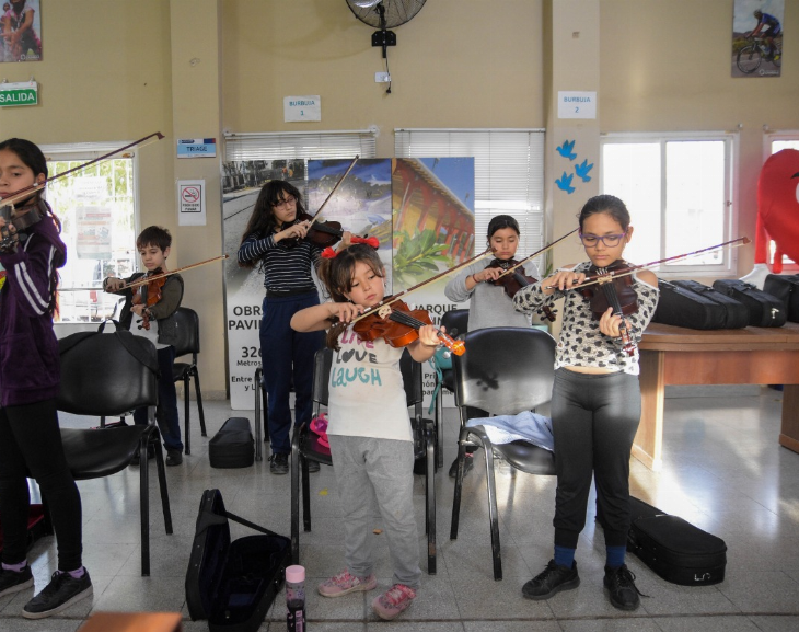 Chimbas concreta su primera orquesta infantil 