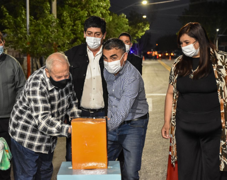 Chimbas estrenó  10 kilómetros de iluminación led