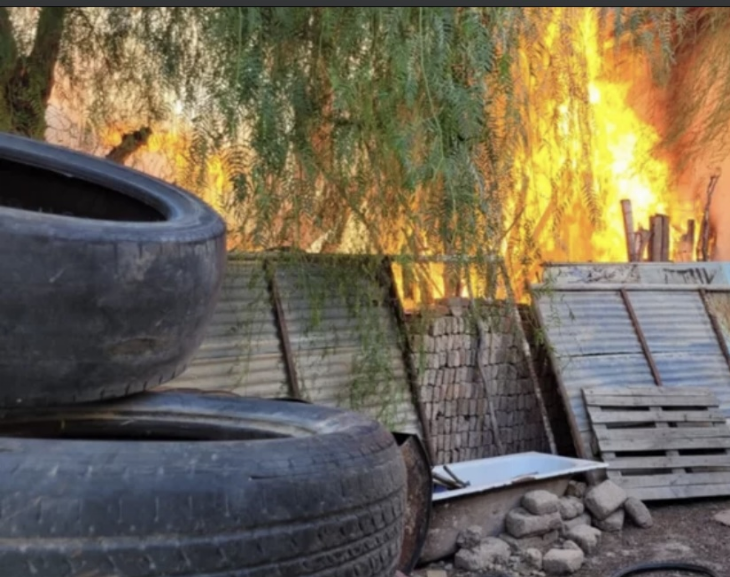 Gran operativo de bomberos por un gran incendio 