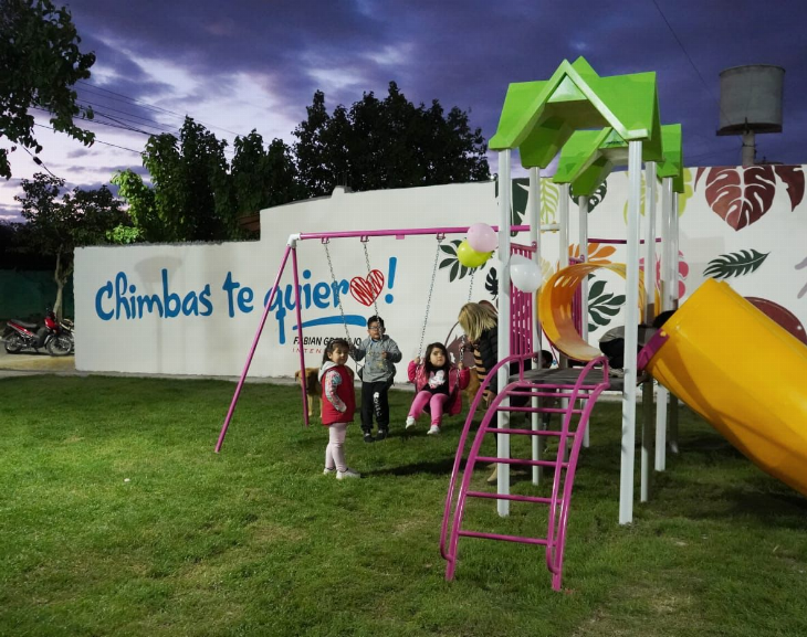 Quedó inaugurada la plaza e iluminación del Barrio Resero