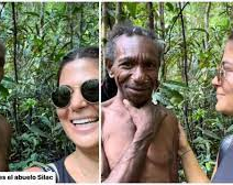 La reacción viral del abuelo de una tribu caníbal al ver su rostro por primera vez