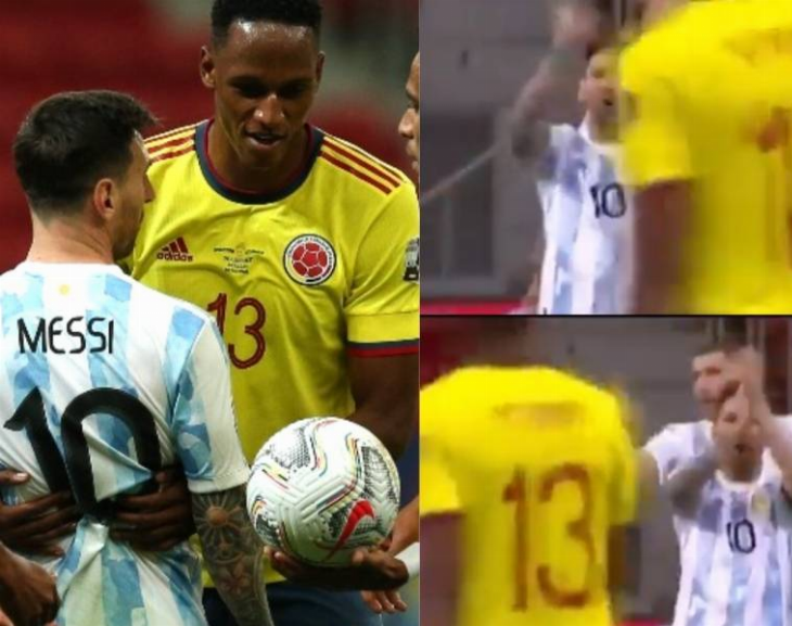 Habló el colombiano que se cruzó con Messi en la Copa América