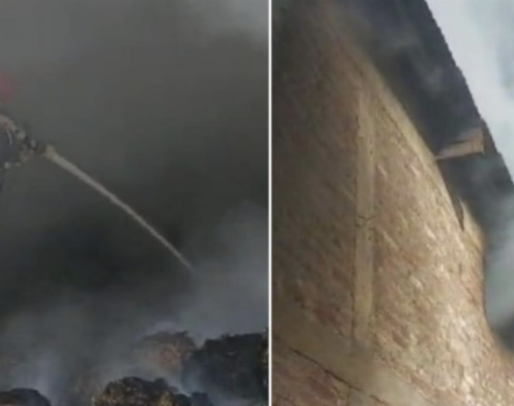 Se incendió un depósito en Jáchal y las llamas arrasaron con máquinas, herramientas, animales y fardos de alfalfa  
