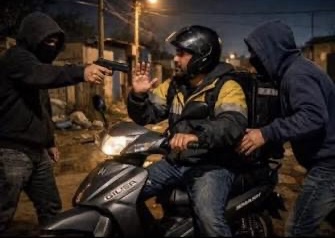 Ataque en patota en Pocito: ocho jóvenes golpearon y asaltaron a un chofer de DiDi moto