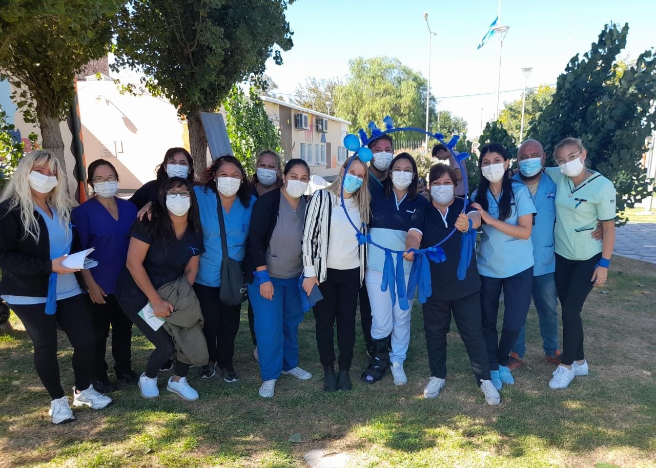 Chimbas copó su parque con actividades para concientizar sobre el cáncer de colon
