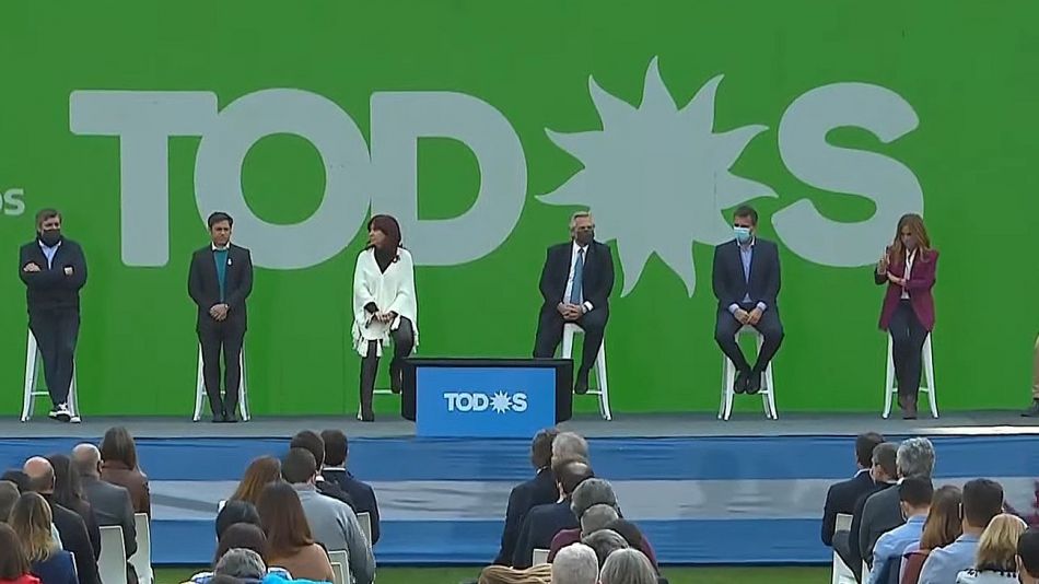 El Frente Todos celebrará un acto con el Presidente y los Gobernadores