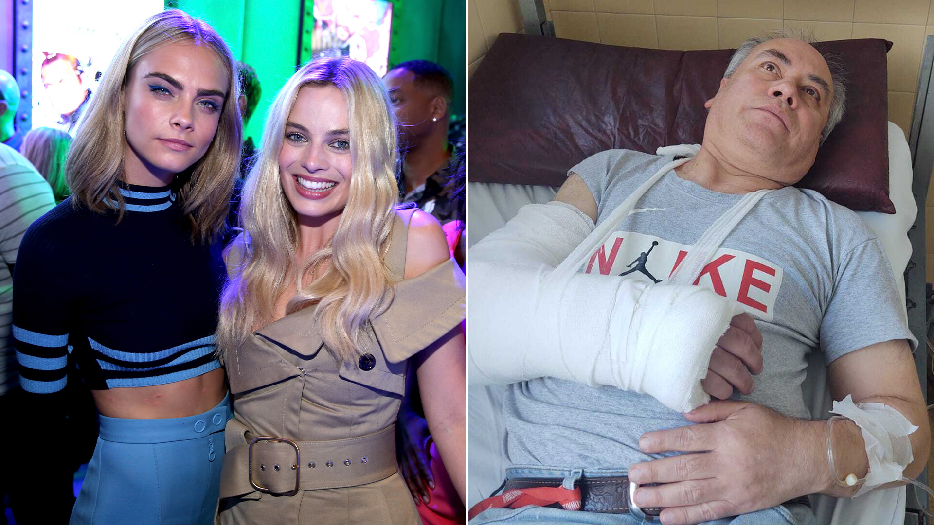 Atacaron brutalmente a un hombre que quiso fotografiar a Margot Robbie en Argentina