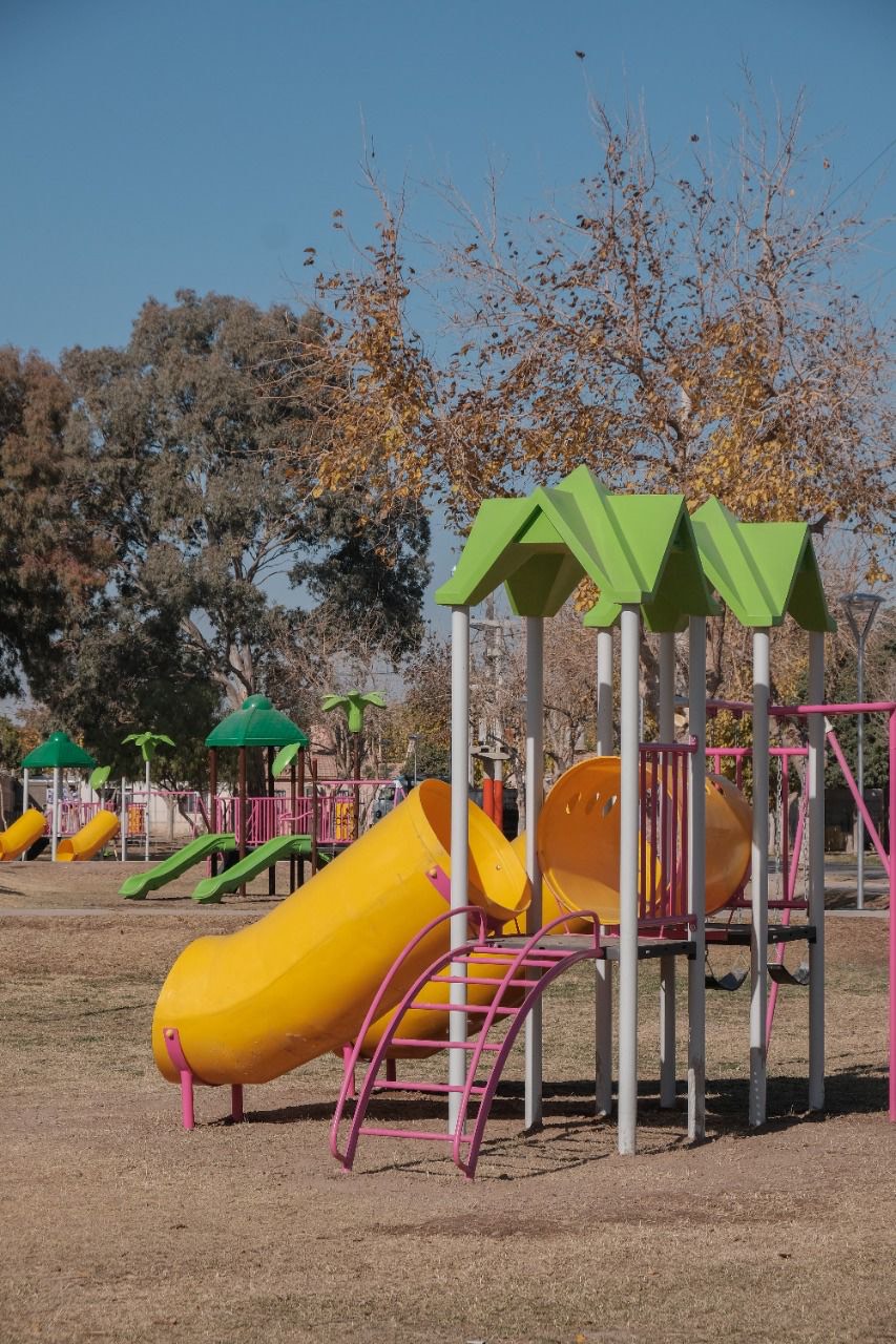 Un popular barrio de Chimbas cuenta con un nuevo parque de juegos 