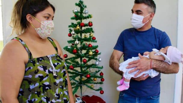 Una beba alérgica a la leche vivió en carne propia la solidaridad de los chimberos
