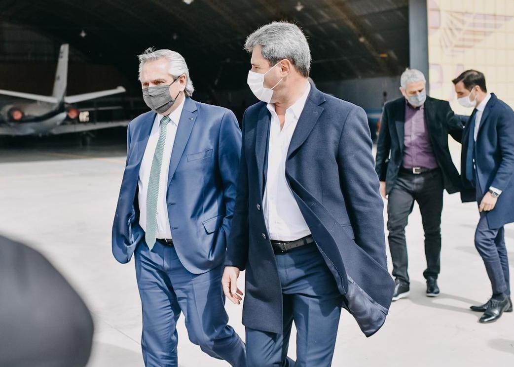 Alberto Fernández llegó a San Juan 