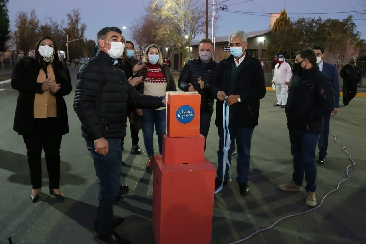 Chimbas: calle Porres estrena iluminación led