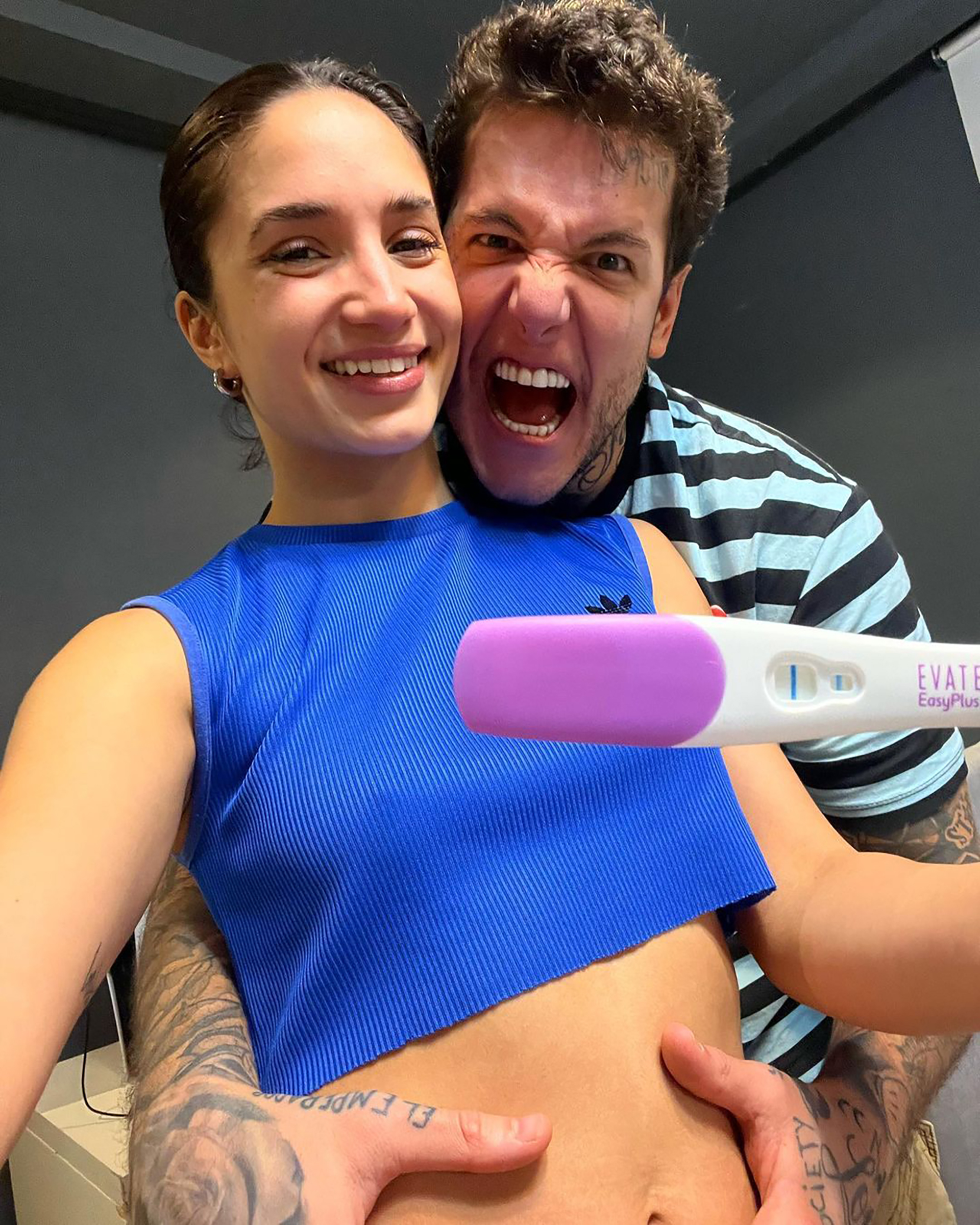 Alex Caniggia y Melody Luz esperan un varón