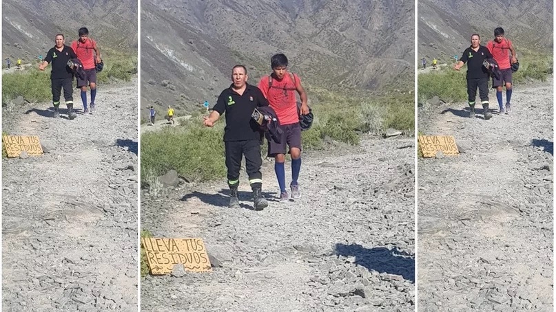 ¡Increíble! Rescataron a un hombre que estuvo perdido dos días en la montaña