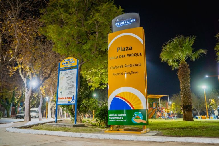 inauguraron iluminación led y obras en Villa El Parque