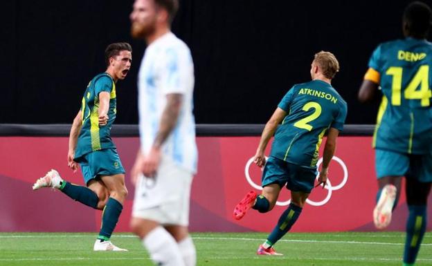 Argentina cayó por 2 a 0 ante Australia en el debut de Tokio 2021
