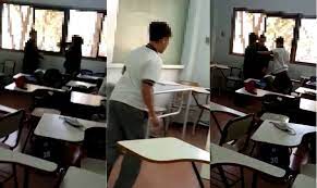  Fuerte pelea de alumnos del colegio secundario de la Católica