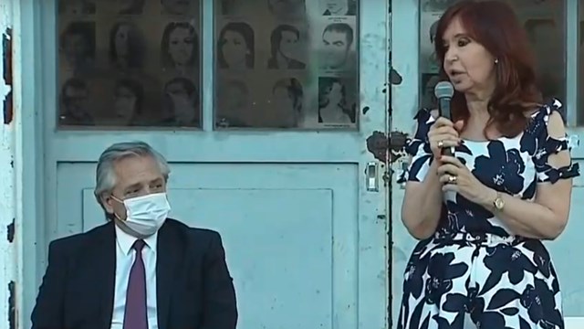 Alberto y Cristina compartieron acto en el primer aniversario de su gestión
