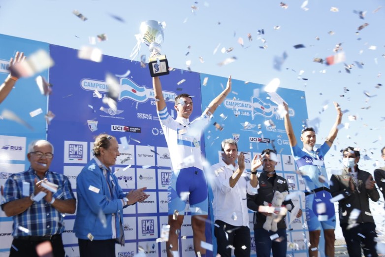 Emiliano Contreras de Chimbas Te Quiero es el nuevo campeón argentino de ciclismo