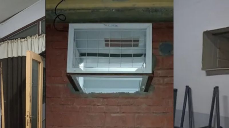 El robo mas cruel en una escuela: se llevaron los aires acondicionados y ventiladores