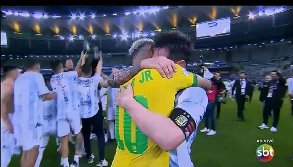 De las lágrimas a las risas: la reunión que mantuvo Lionel Messi con Neymar luego de la final de la Copa América